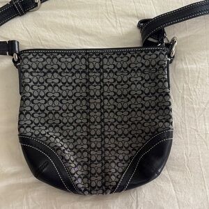 Coach Black and Gray Crossbody Bag